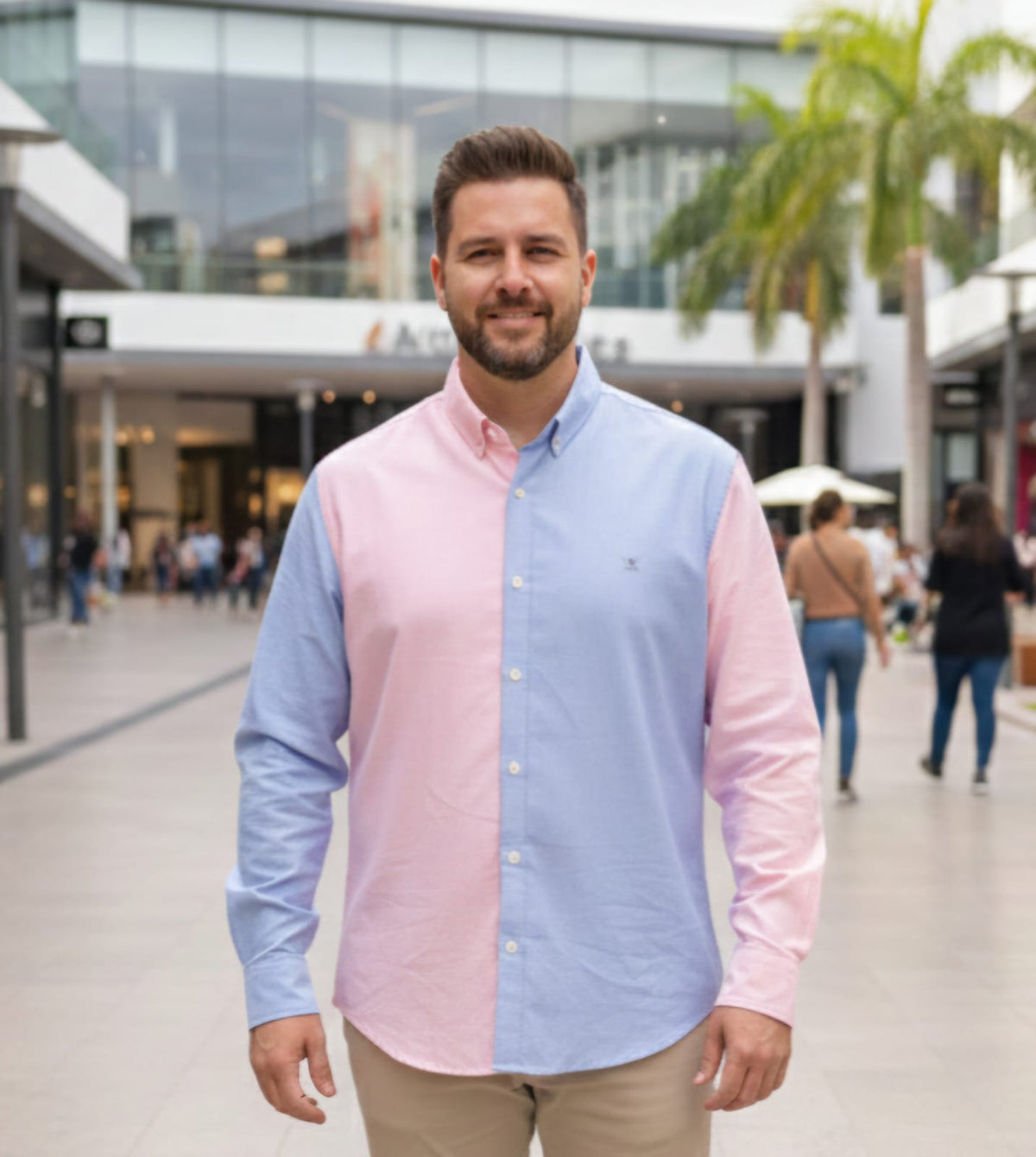 Balthus  Extra M/ Larga CO - 037E rosa/cielo