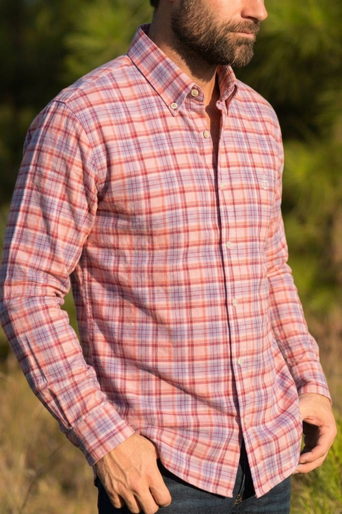 Camisa franela rosa